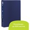Папка на 4 кольцах BRAUBERG "Диагональ", 40 мм, темно-синяя, до 300 листов, 0,9 мм, 221350 - фото 12529224