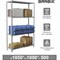 Стеллаж металлический BRABIX "MS Plus-185/50-4", 1850х1000х500 мм, 4 полки, регулируемые опоры, 291106, S241BR155402 - фото 12536853