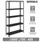 Стеллаж металлический BRABIX "ГРАФИТ MS KD-180/40/70-5", лофт, 1800х700х400 мм, 5 полок, 291268, S240BR124593 - фото 12537364