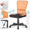 Кресло компактное BRABIX "Smart MG-313", без подлокотников, комбинированное, черное/оранжевое, 531844 - фото 12546786