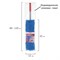 Швабра с флаундером 40 см, черенок 80-120 см, еврорезьба, насадка МОП микрофибра СИНЕЛЬ, индивидуальная упаковка пакет, LAIMA, 606314 - фото 12554797