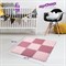 Коврик-пазл напольный 0,9х0,9 м, мягкий, розовый, 9 элементов 30х30 см, толщина 1 см, ЮНЛАНДИЯ, 664660 - фото 12558538
