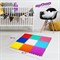Коврик-пазл напольный 0,9х0,9 м, мягкий, цветной, 9 элементов 30х30 см, толщина 1 см, ЮНЛАНДИЯ, 664663 - фото 12558583