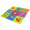 Коврик-пазл напольный 0,9х0,9 м мягкий "Зверушки", 9 частей 30х30 см, толщина 1 см, ЮНЛАНДИЯ, 664666 - фото 12558591