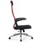 Кресло офисное BRABIX PREMIUM "Ultimate EX-801" хром, плотная двойная сетка Х2, черное/красное, 532921 - фото 12585250