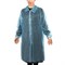 Халат одноразовый голубой на липучках КОМПЛЕКТ 10 шт., XL, 52-54 размер, 110 см, рукав на резинке, 20 г/м2, СНАБЛАЙН - фото 12676620