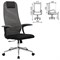 Кресло офисное BRABIX PREMIUM "Ultimate EX-801" хром, плотная двойная сетка Х2, черное/серое, 532918 - фото 12688916