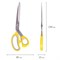 Ножницы портновские ОСТРОВ СОКРОВИЩ ПРЕМИУМ, 230 мм, желтые с резиновыми серыми вставками, 237455 - фото 13109360