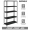 Стеллаж металлический BRABIX "ГРАФИТ MS KD-180/40-5", лофт, 1800х1000х400 мм, 5 полок, 291269, S240BR144593 - фото 13114518