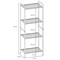Стеллаж на металлокаркасе "Валенсия-14", 455х300х1205 мм, 4 полки, белый, СТВ14 Б - фото 13114615
