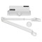 Доводчик FALCON EYE FE-B5W на дверь 85-120 кг, белый, 00-00110304 - фото 13114946