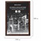 Рамка 21х30 см, дерево, багет 14 мм, BRAUBERG "Elegant", венге, акриловый экран, 391295 - фото 13118404