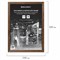 Рамка 21х30 см, дерево, багет 14 мм, BRAUBERG "Elegant", грецкий орех, акриловый экран, 391297 - фото 13118420