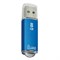 Флеш-диск 8 GB, SMARTBUY V-Cut, USB 2.0, металлический корпус, синий, SB8GBVC-B - фото 13124174