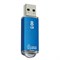 Флеш-диск 8 GB, SMARTBUY V-Cut, USB 2.0, металлический корпус, синий, SB8GBVC-B - фото 13124175