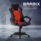 Кресло компьютерное BRABIX "Rider EX-544", экокожа черная/ткань красная, 531583 - фото 13125717