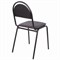 Стул для посетителей РС00М, черный каркас, кожзам черный - фото 13126007