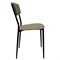 Стул для столовых, кафе, дома РС23, черный каркас, экокожа серо-бежевая - фото 13127920