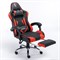 Кресло компьютерное BRABIX "Dexter GM-135", подножка, две подушки, экокожа, черное/красное, 532799 - фото 13127979