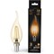 Лампа GAUSS LED Filament Candle tailed E14 5W 2700K Golden - фото 13279537