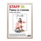 Рамка 21х30 см со стеклом, багет 12 мм, пластик под МДФ, STAFF "Benefit", цвет капучино, 391365 - фото 13284787