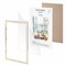 Рамка 30х40 см небьющаяся, багет 20 мм пластик, BRAUBERG "HIT3", белая с двойной позолотой, 391383 - фото 13284836