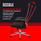 Кресло офисное BRABIX PREMIUM "Ultimate EX-801" хром, плотная двойная сетка Х2, черное/красное, 532921 - фото 13349320
