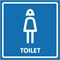 Наклейка Контур Лайн Туалет женский - фото 13360526