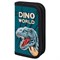 Пенал ПИФАГОР, 2 отделения, ламинированный картон, 19х11 см, "Dino world", 272249 - фото 13382176