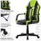 Кресло компьютерное BRABIX "Stripe GM-202", экокожа, черное/зеленое, 532511 - фото 13383787