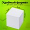 Блок для записей STAFF, проклеенный, куб 8х8 см,1000 листов, белый, белизна 90-92%, 120382 - фото 13395494