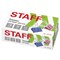 Зажимы для бумаг STAFF "Profit", КОМПЛЕКТ 12 шт., 19 мм, на 60 листов, цветные, картонная коробка, 225156 - фото 13552246