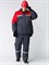 Костюм зимний Баррик-2 СОП К. (тк.Таслан,135) п/к, т.серый/красный - фото 13560502