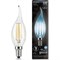 Лампа GAUSS LED Filament Candle tailed E14 5W 4100K - фото 13594206