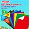 Цветная бумага А4 газетная, 16 листов, 8 цветов, на скобе, ПИФАГОР, 200х283 мм, "Мишка сладкоежка", 129564 - фото 13610180