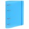 Тетрадь на кольцах А5 175х220 мм, 120 л., пластик, с резинкой, BRAUBERG, Синий, 404617 - фото 13643995