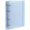 Тетрадь на кольцах А5 175х220 мм, 120 л., пластик с блестками, с резинкой и разделителями, BRAUBERG, Голубой, 404633 - фото 13644011