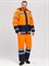 Костюм зимний Дорожник-Ультра (тк.Смесовая,210) п/к, оранжевый/т.синий - фото 13665094