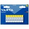 Батарейки алкалиновые "мизинчиковые" КОМПЛЕКТ 10 шт., VARTA ENERGY, ААА (LR03,15А), блистер, 4103229491 - фото 13681233
