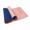 Коврик для йоги и фитнеса спортивный двухцветный, ТПЭ, 183x61x0,6 см, светло-розовый/синий, DASWERK (ДАСВЕРК), 680032 - фото 13695492