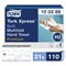 Полотенца бумажные 110 штук, TORK (Система H2) Premium, КОМПЛЕКТ 21 штука, 2-слойные, белые, 21х34, Interfold, 100288 - фото 13743211