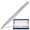 Ручка подарочная шариковая WATERMAN "Hemisphere Stainless Steel CT", серебристый корпус, палладиевое покрытие, синяя, S0920470 - фото 13743350