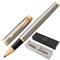 Ручка-роллер PARKER "IM Core Brushed Metal GT", серебристый матовый лак, позолота, черная, 1931663 - фото 13743376
