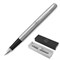 Ручка перьевая PARKER "Jotter Stainless Steel CT", корпус серебристый, детали хром, синяя, 2030946 - фото 13743393