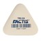 Ластик FACTIS (Испания) TRI 24, 51х46х12 мм, белый, треугольный, мягкий, PMFTRI24 - фото 13744187