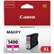 Картридж струйный CANON (PGI-1400XLМ) МВ2040/МВ2340, пурпурный, оригинальный, ресурс 900 стр., 9203B001 - фото 13746004