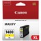 Картридж струйный CANON (PGI-1400XLY) МВ2040/МВ2340, желтый, оригинальный, ресурс 900 стр., 9204B001 - фото 13746005
