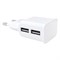 Зарядное устройство сетевое (220 В) RED LINE NT-2A, кабель microUSB 1 м, 2 порта USB, выходной ток 2,1 А, белое, УТ000012256 - фото 13747205