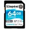 Карта памяти SDXC 64GB KINGSTON Canvas Go Plus, UHS-I U3, 170 Мб/с (class 10), SDG3/64GB - фото 13747923