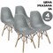 Стулья BRABIX "Eames CF-010", КОМПЛЕКТ 4 шт., пластик серый, опоры дерево/металл, 532632, 2033A - фото 13748295